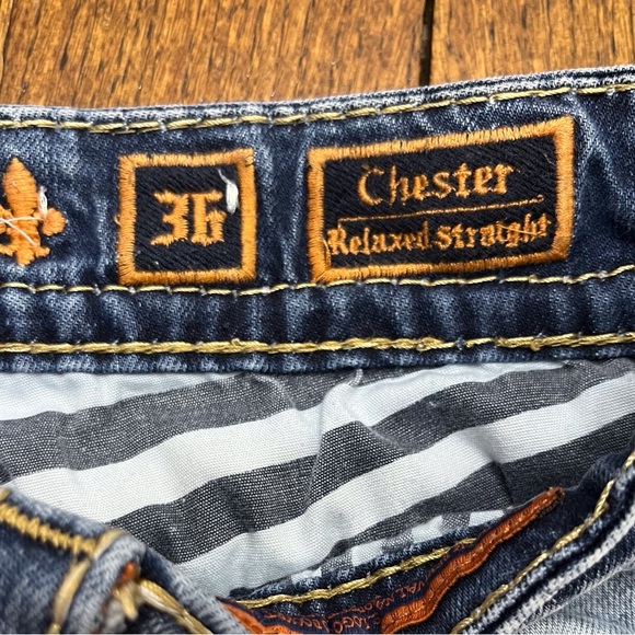 SOLD****EUC Men’s Rock Revival Chester Relaxed Straight Jeans - Picture 10 of 11